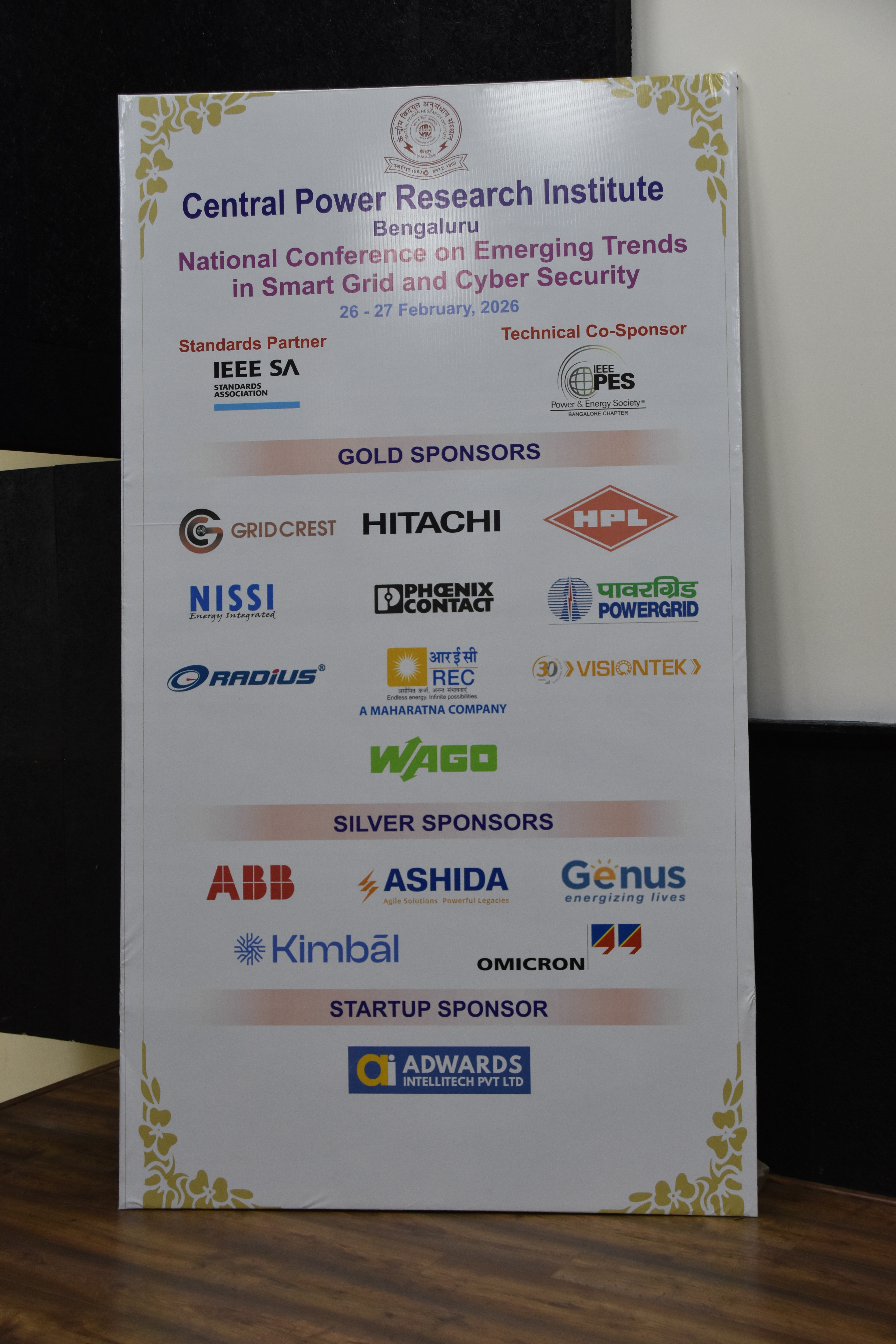 National Conference on Emerging Trends in smart Grid and cyber security as on 26-27 Feb 2026